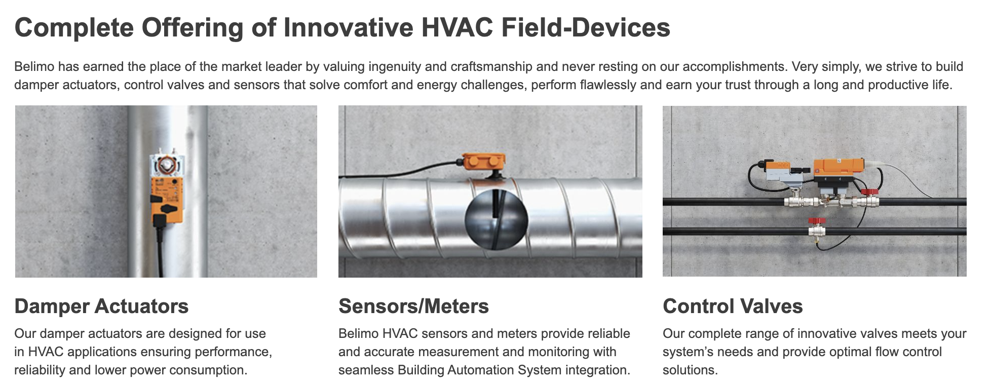 Belimo HVAC Products